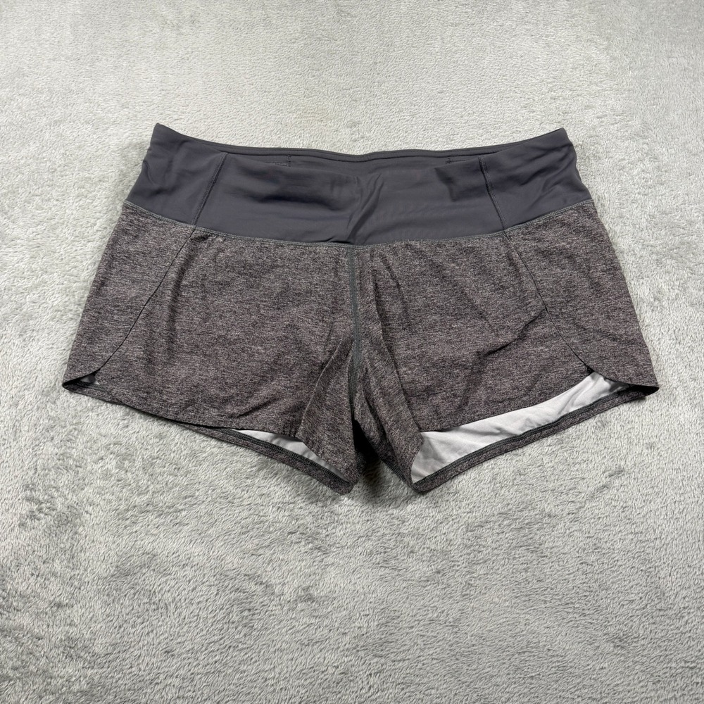 Lululemon Run Times‎ Short II Women 10 Heather Lux Multi Black Running Athletic